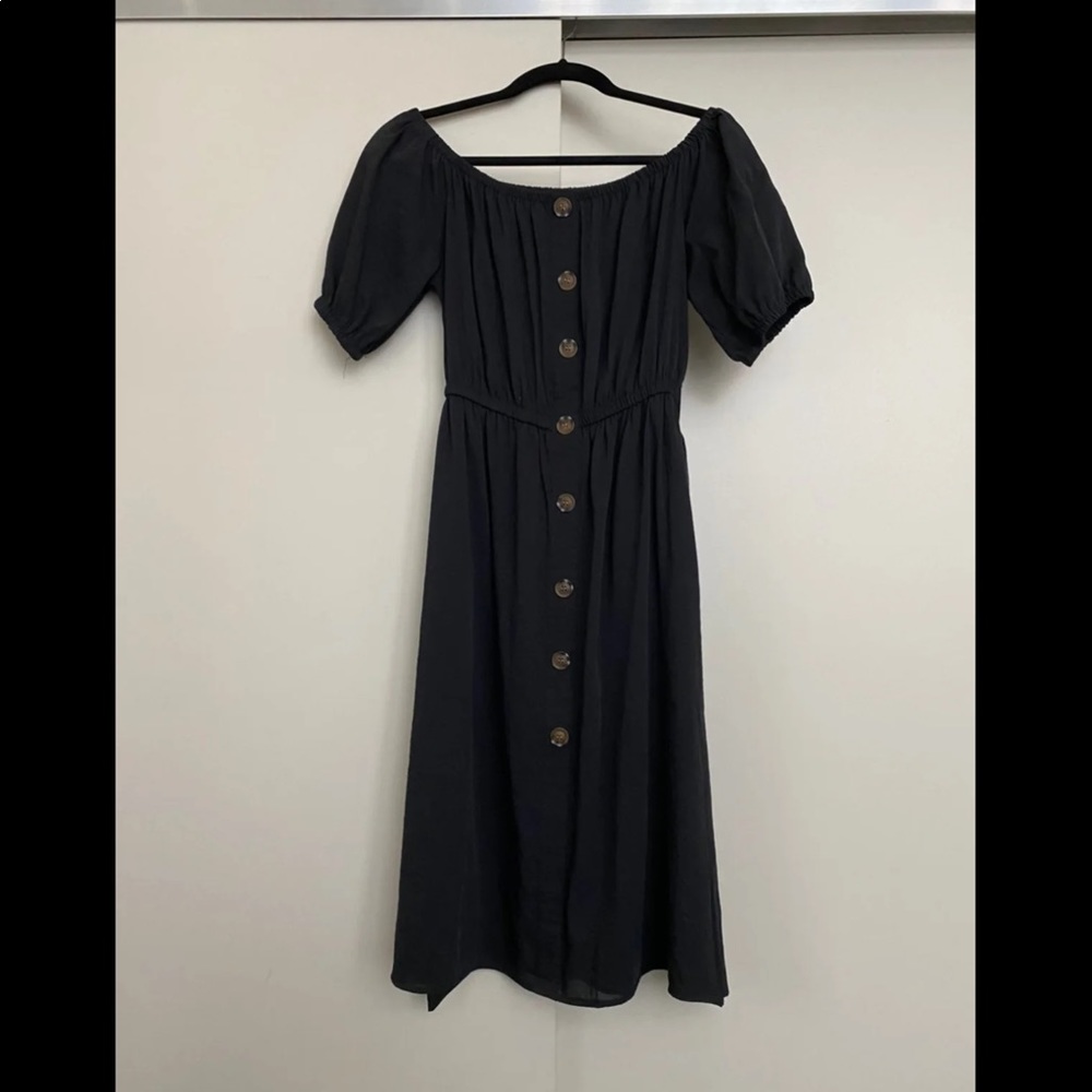 NASTY GAL OFF SHOULDER MIDI DRESS - Picture 4 of 5